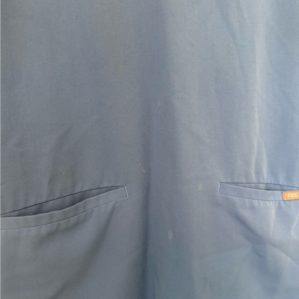 ( SET ) FIGS Casma Top Yola Pants SIZE MEDIUM Blue - Picture 5 of 7